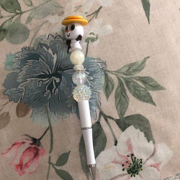 Elsa, Anna, Sven, Olaf Frozen Character Beaded Pens Set Collectibles - Picture 9 of 11